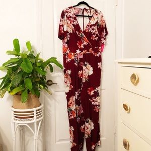 Xhilaration Floral Jumpsuit